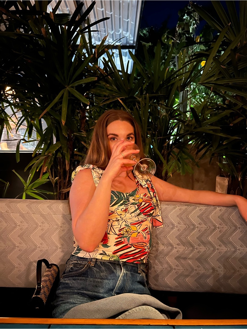 VRG GRL Floral Tie-Shoulder top